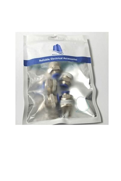 Generic PU Pipe & Fittings Polyurethane | Pneumatic Pipe Push in to Connect Fittings (Male Socket - Pack of