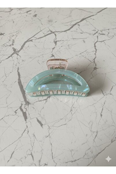 bettin tasarım Pearlescent Marbled Marble Oval Patterned Women's Hairpin Shin...