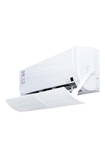 Generic XiuWoo Adjustable Air Conditioner Wind Deflector Anti Direct Blowing Baffle J46 White