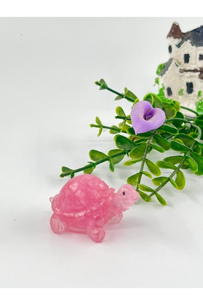 YES-NORA Feng Shui Kaplumbağa Pempe Kuvars Aşk,İlişki Doğal Taş Ev Ofis Biblo...