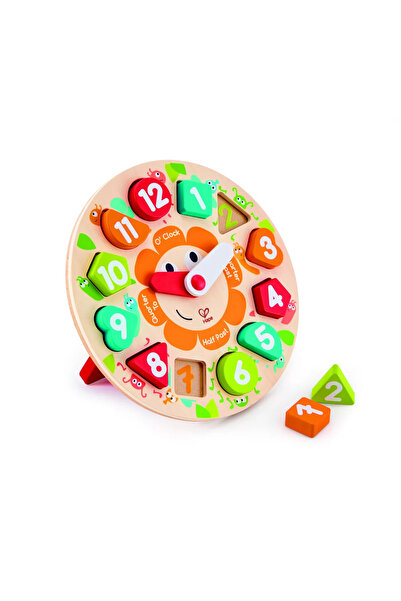 Hape Wooden Clock with Geometric Shapes