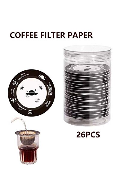 Generic SAKAN Newly Designed Coffee Filter Papers Saucer-shaped Coffee Filters Hanging Filter Paper for Pou