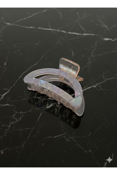 bettin tasarım Pearlescent Marbled Marble Oval Patterned Women's Hairpin Shin...