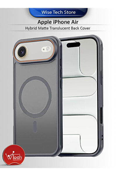 Wtech Apple iPhone Air 5G 2025 Hybrid Matte Translucent Shockproof Hard PC Strong Magnetic Case Cover