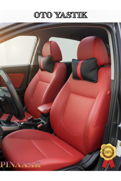 pınaxar وسادة رقبة بتصميم شريط أحمر لمقعد السيارة لسيارة رينج روفر L405 2013 ...