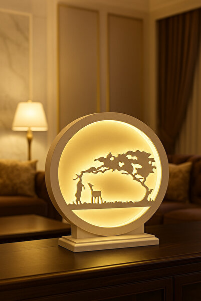 EVODE DESIGN DEKORATİF LEDLİ GEYİK FİGÜRÜ