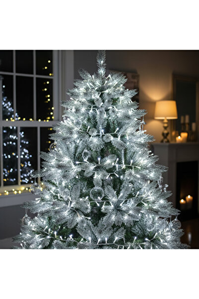 OEM Ghirlandă luminoasă de Crăciun 100 LED-uri, 6 m interior-exterior - alb rece