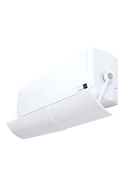 Generic XiuWoo Adjustable Air Conditioner Cover Anti Direct Wind Deflector J279 White