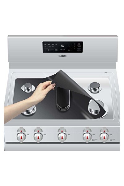 Generic SYOSI Stove Burner Covers for Samsung Gas Range, Non-Stick Reusable Gas Stove Liners, Easy to Clean