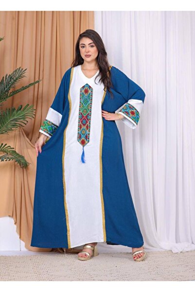 outline A reception jalabiya made of luxurious Egyptian cotton