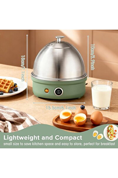 Generic 7 Egg Electric Egg Cooker Boiler Stainless Steel Steamer Omelet Maker Auto Shut Off