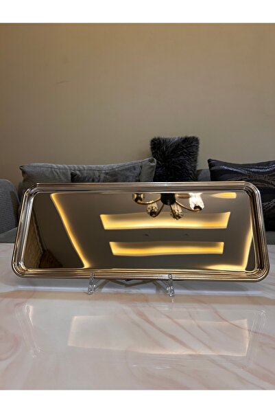 Palaces Serving trays and drinks, two sizes, silver nickel