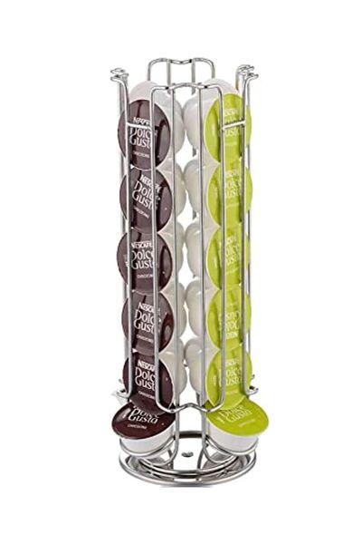 Generic BLOOMING TIME 24 Coffee Pods Capsule Rotating Holder Stand for Nescafe Compatible with Dolce Gusto