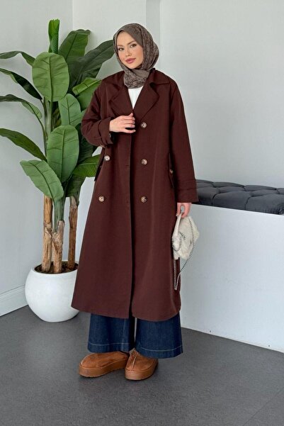 Şulemoda Giyim Dragos Trench Coat Brown