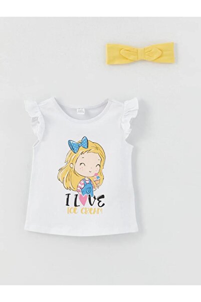 LC Waikiki Crew Neck Printed Baby Girl 3-Piece Set (S3)