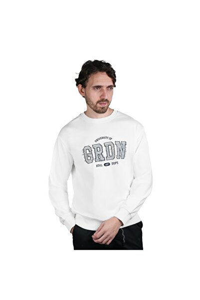 Giordano Men's Relaxed Fit Printed French Terry Pullover