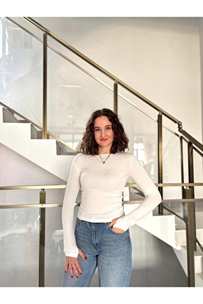 Sude Kızanlıklı Original Brand Finger-Through Soft Touch Blouse