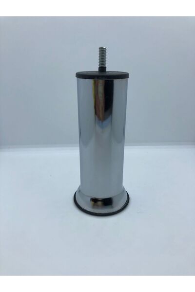 KARAKOÇ METAL, KROM 15 CM İNCE DİŞ (M8 VİDALI) KOLTUK,BAZA,DOLAP MOBİLYA AYAĞI (4 ADET)