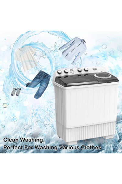 general goldy Twin Tub Washing Machine - Top Load - 12 kg - White - GGWMTT12WB