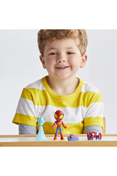 Marvel Spider-Man Spidey and His Amazing Friends - Spidey 10cm Figure and Accessories Set