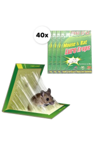 OEM Set de 20 de capcane adezive pentru șoareci și șobolani | Non-toxice | Re...