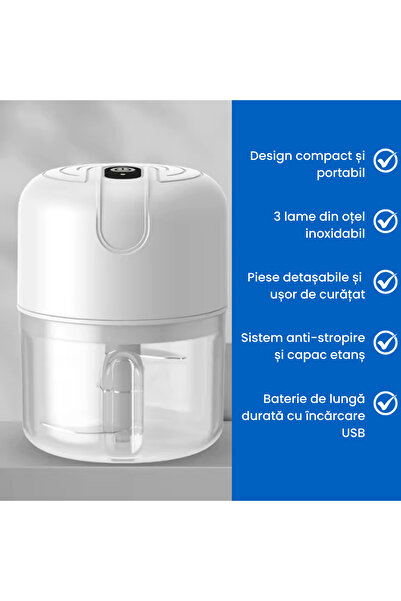 OEM Electric Garlic Chopper, 250ml