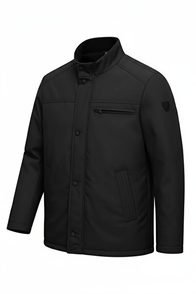 CIVILTIPOLO Men's Regular Fit Inner Pocket Zippered Water Repellent Basic Casual Jacket Style Coat