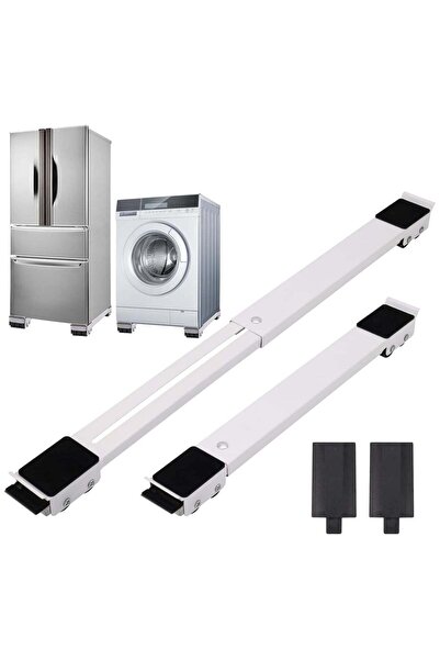 Generic DubaiGallery Heavy Duty Appliance Rollers, Adjustable Furniture Moving Roller Wheels with Brake, Wa