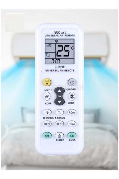 Generic TIGER New Universal 1000 in 1 K-1028E Wireless Air Conditioner Remote Control – Digital LCD, Univ