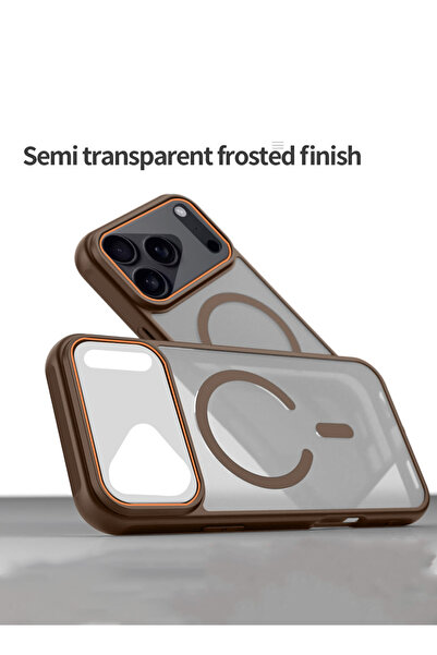 Wtech Apple iPhone 17 Pro 5G 2025 Hybrid Matte Translucent Shockproof Hard PC Strong Magnetic Case Cover