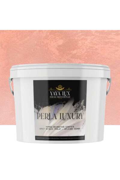 YaYa Color Vopsea decorativa de Lux, Perla Luxury cu Fulgi Perlati, Piersica,...
