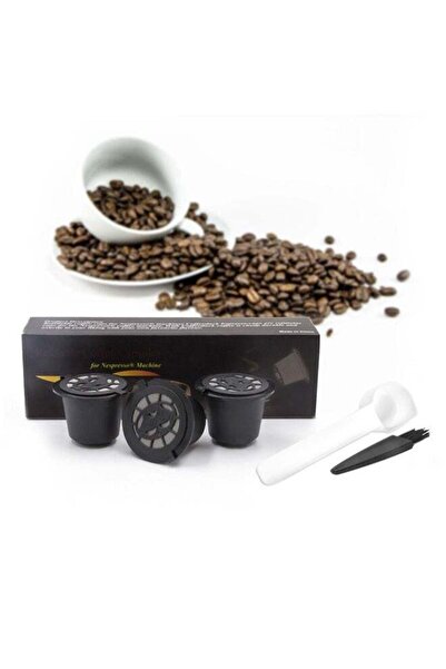 Generic Yolu 3 pcs Reusable Coffee Capsule Filter Compatible With Nespresso coffee machines