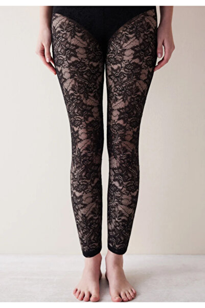 Penti Women's lace-transparent tights Black