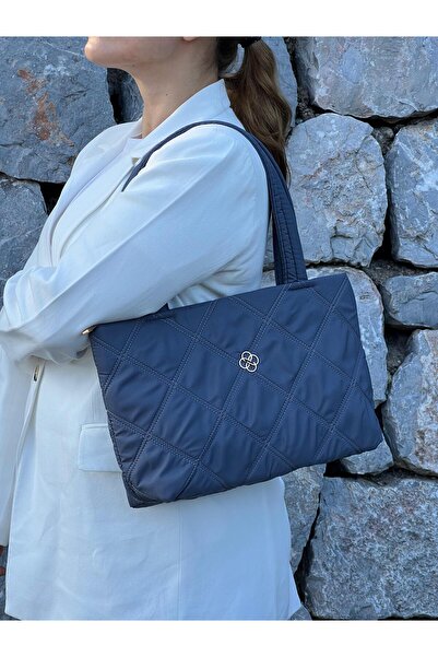 zetus Laura Model Blue Women's Hand and Shoulder Bag