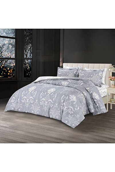 NICEY ForHome 4-piece summer cotton quilt set, Leaves, 160×220 cm