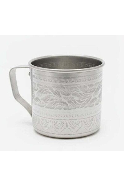 Generic AKDC Aluminium Mug – Silver Shine Finish | 9 cm Stylish Everyday Mug