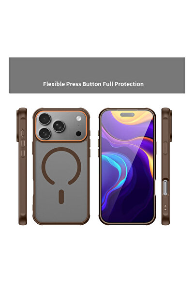 Wtech Apple iPhone 17 Pro 5G 2025 Hybrid Matte Translucent Shockproof Hard PC Strong Magnetic Case Cover