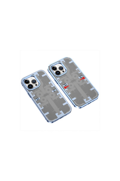 Najmaddin غطاء ميكانيكي لحافظة آيفون 14 برو - أزرق