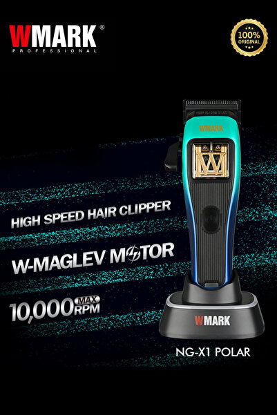 Wmark Vector Motor Hair Clipper (Type-C şarjlı, 2 renkli kapaklı) Saç Ve Sakal Makinesi -NG-X1 POLAR