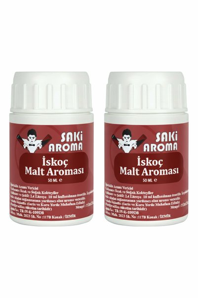 Saki Aroma İskoç Malt Aroması Hazır Karışım 2 adet 50 ML (10 Litreye Uyumlu)