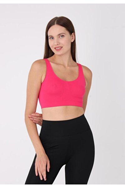 TOSKI Women's Bustier Wide Straps – No Push-up Fuchsia