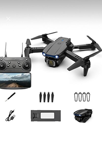 ATLT ATLANTİS E88PRO-E99PRO FPV ÇİFT KAMERALI DRON KATLANABİLİR İOS ANDROİD UYUMLU QUADCOPTER Wİ-Fİ DRONE