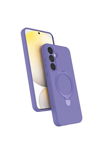 Najmaddin غطاء حماية سامسونج جالاكسي A55 5G مع حامل ماج سيف - أرجواني