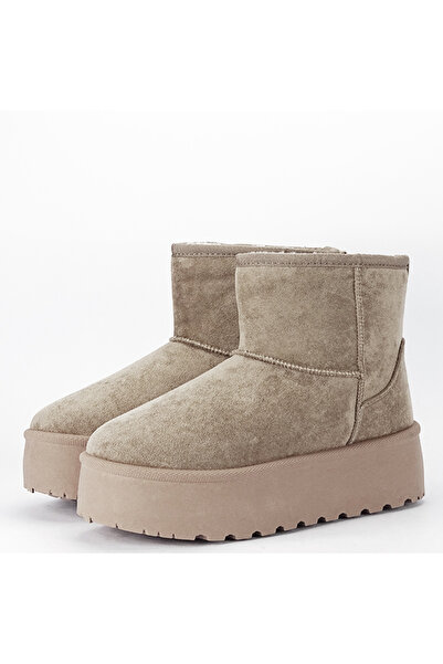 SOFILINE Khaki open-toe fur boots with thick sole LT33-45 111