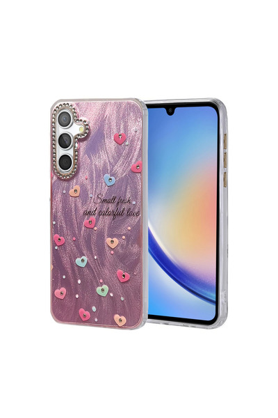 eco port غطاء حماية لهاتف سامسونج جالاكسي A34 5G بنمط مرآة - نمط 8