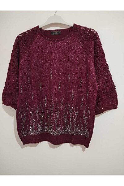 anne moda ankara Ανώτερης ποιότητας, Στάνταρ μέγεθος, Μανίκια Κάπρι, Μείγμα βαμβακιού-ακρυλικού, Κομψό, Πλεκτό πουλόβερ/μπλούζα