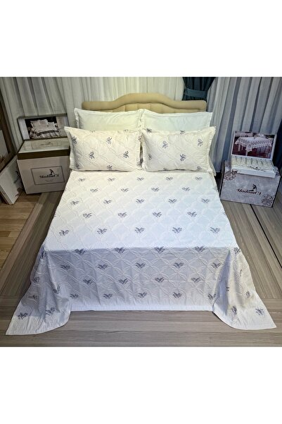 Madamca Hersila Double Ecru (Cream) Bedspread Pique Set 2.50*260 and 2 Pillows