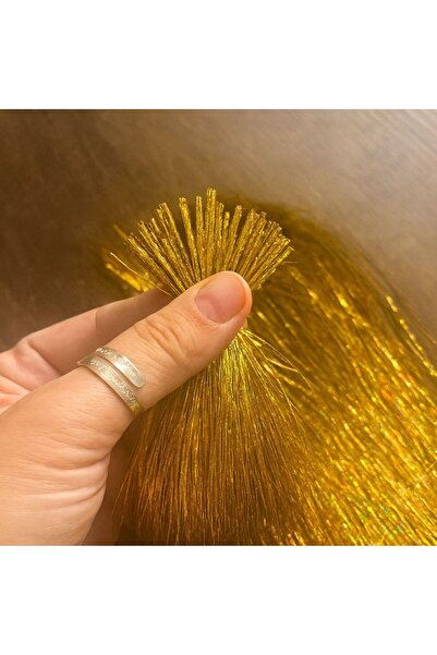 YASEMİN KAPLAN Tinsel Model-Kadın Tinsel Saç Işıltısı-Simli Saç Telleri