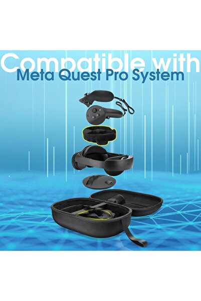 PROCASE Hard Travel Carrying Case Compatible with Meta/Oculus Quest Pro - Black