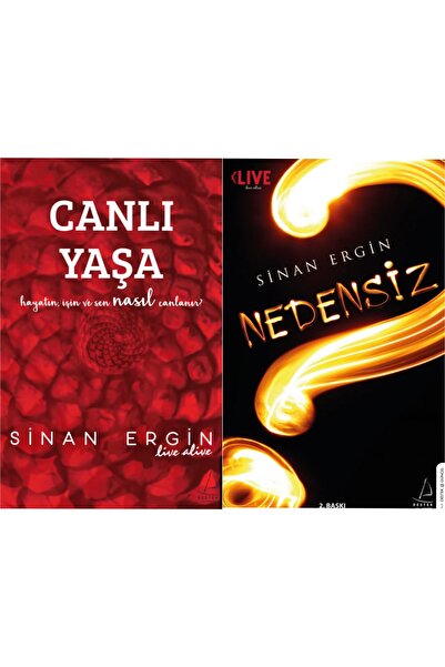 Destek Yayınları Canlı Yaşa - Nedensiz Sinan Ergin 2 Kitap Set